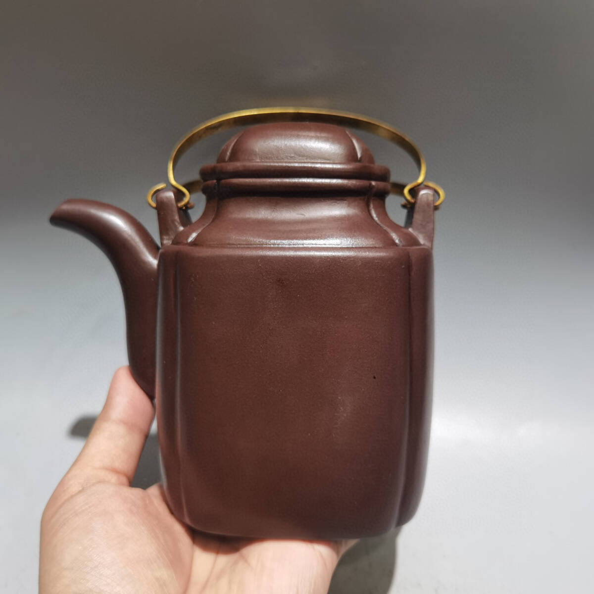 吉古」紫砂壺【荊溪史繼長製】重量356g 朱泥 段泥 急須 煎茶道具 吉古」紫砂壺【荊溪史繼長製】重量356g 朱泥 段泥 急須 煎茶道具