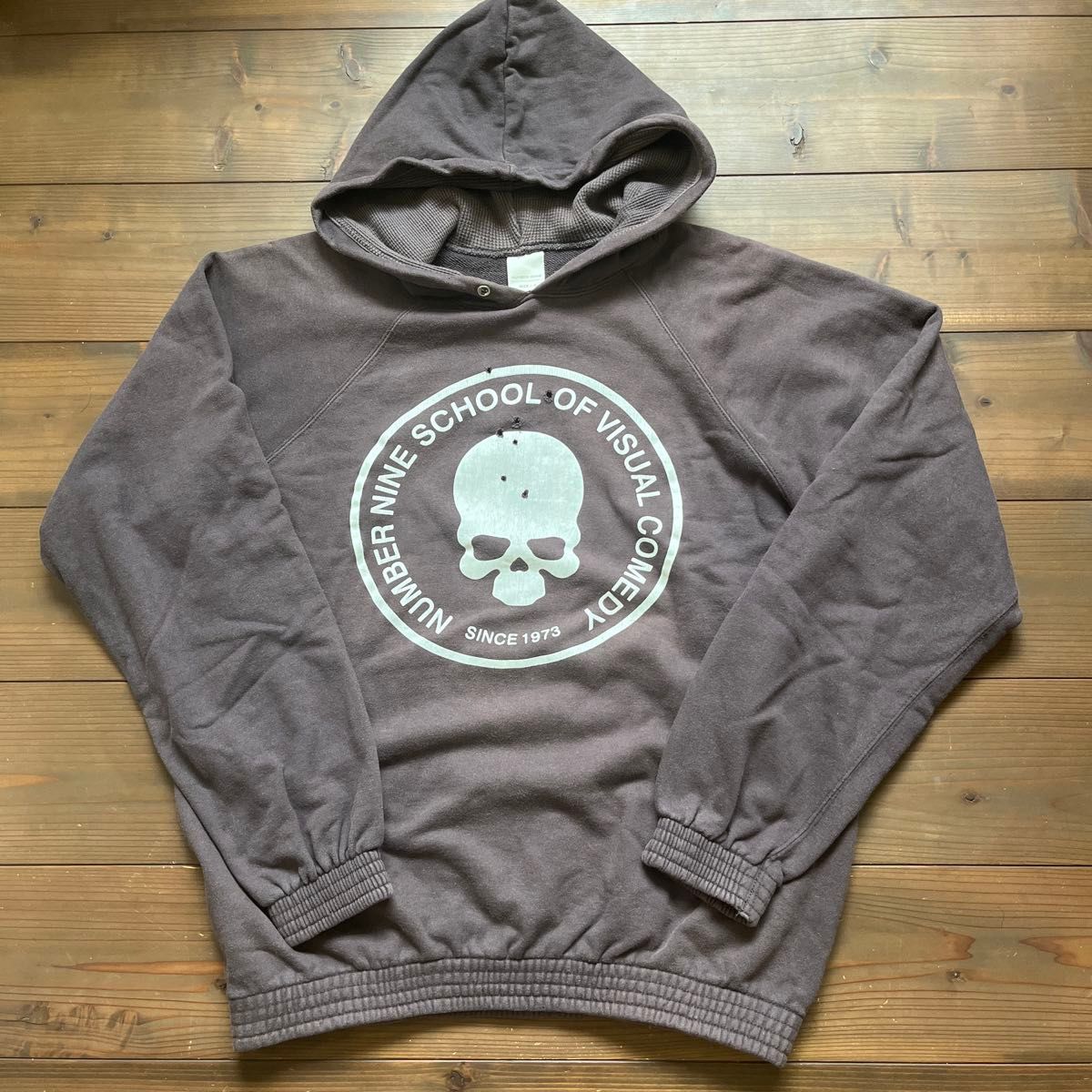 NUMBER(N)INE スカルパーカー 弾丸 ダメージ加工 ナンバーナイン NUMBER(N)INE スカルパーカー 弾丸 ダメージ加工 ナンバーナイン