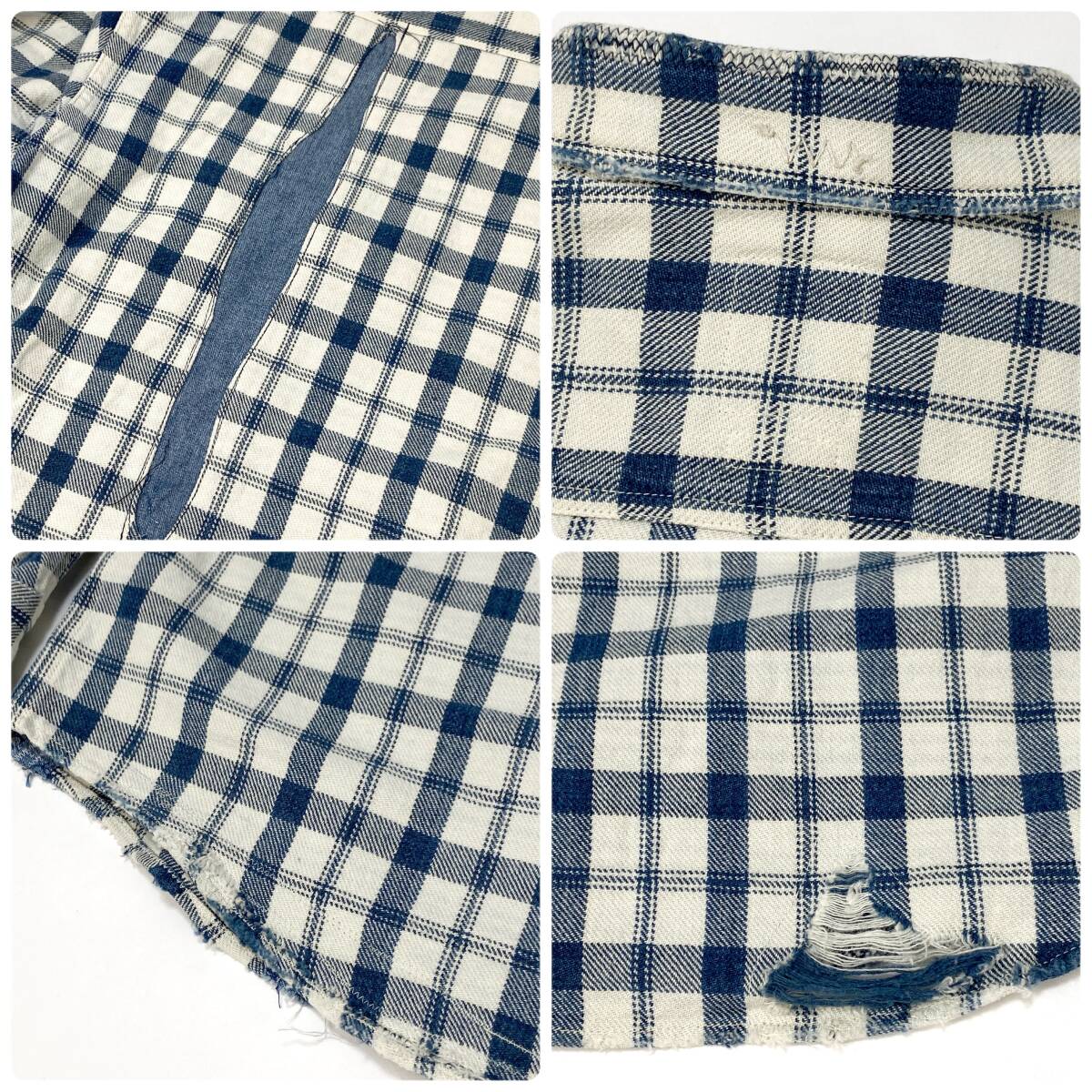 極美品 visvim / ビズビム 20SS LUMBER SHIRT L/S CRASH (INDIGO 極美品 visvim / ビズビム 20SS LUMBER SHIRT L/S CRASH (INDIGO