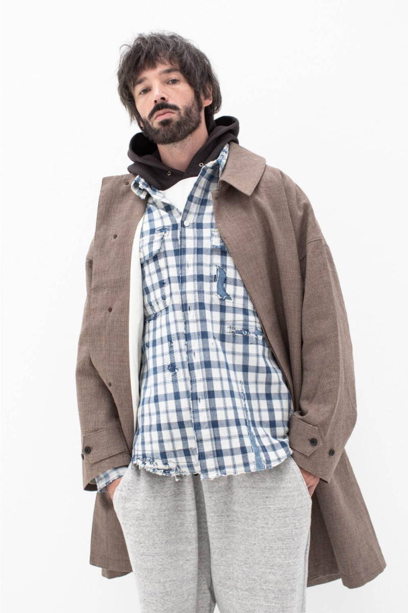 極美品 visvim / ビズビム 20SS LUMBER SHIRT L/S CRASH (INDIGO 極美品 visvim / ビズビム 20SS LUMBER SHIRT L/S CRASH (INDIGO