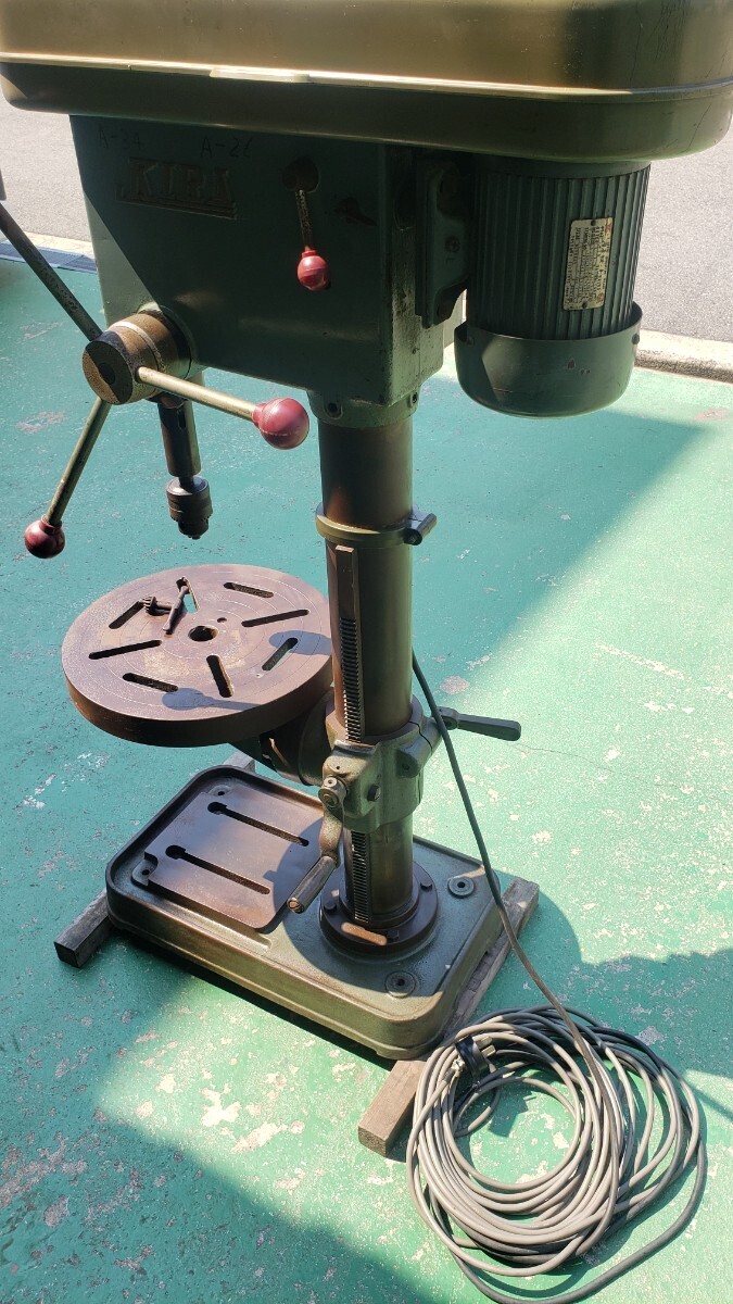 KIRA キラ 卓上ボール盤 KID-420 三相200V 工具、DIY用品 KIRA キラ 卓上ボール盤 KID-420 三相200V 工具、DIY用品