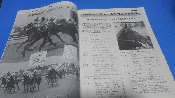 競馬ブック1993年6月7日号 第34回 皇太子殿下御成婚奉祝 宝塚記念　メジロマックイーン メジロパーマー ニシノフラワー シスタートウショウ_画像2