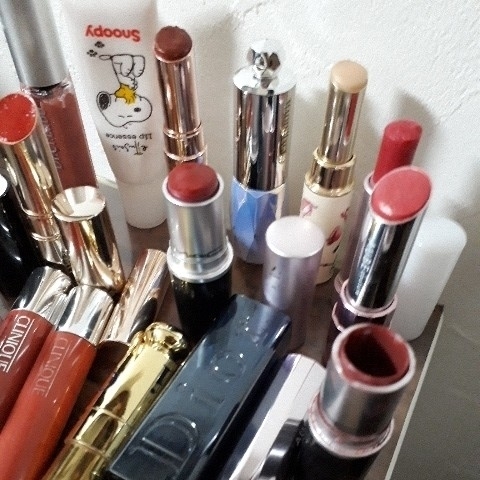 o-b*MAC* Dior * Clinique *bekyua* MAQuillAGE * Ettusais other * lipstick *16 point set * red group ⑤
