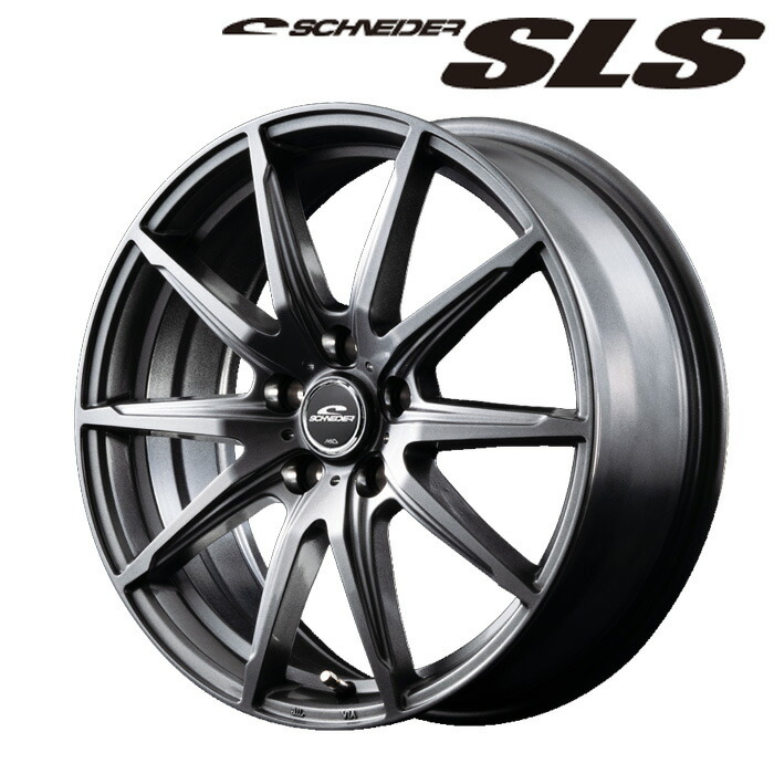 MID シュナイダー SLS (メタリックグレー) アルミホイール 4本セット 18×7.0J 5H PCD100 +48