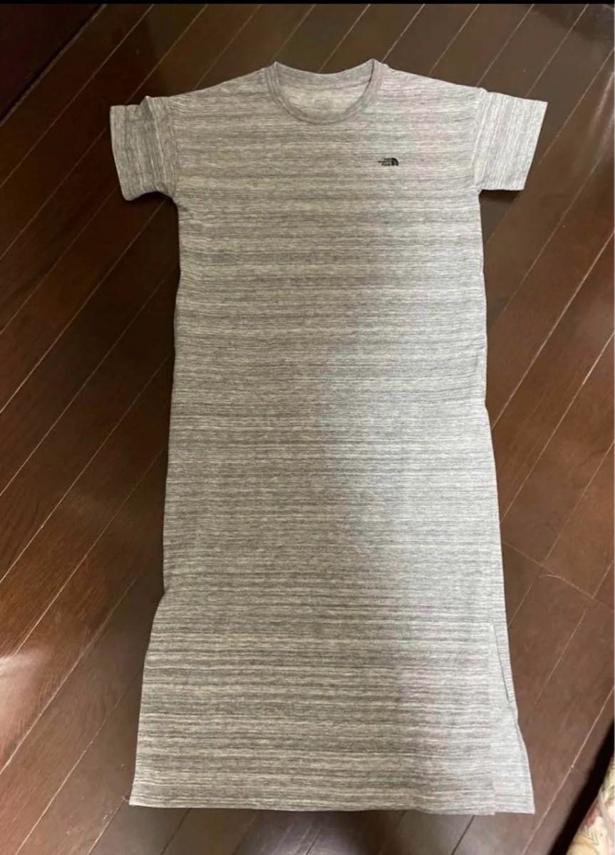 ノースフェイス Tシャツ ワンピース 半袖Mグレー