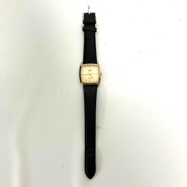 A6　SEIKO セイコー 7731-5160 DOLCE ドルチェ クォーツ スクエア ゴールド文字盤