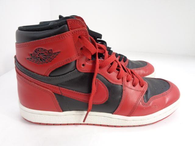 77MY☆NIKE AIR JORDAN 1 HI 85 BQ4422 600 ナイキ スニーカー エアジョーダン 28cm 中古