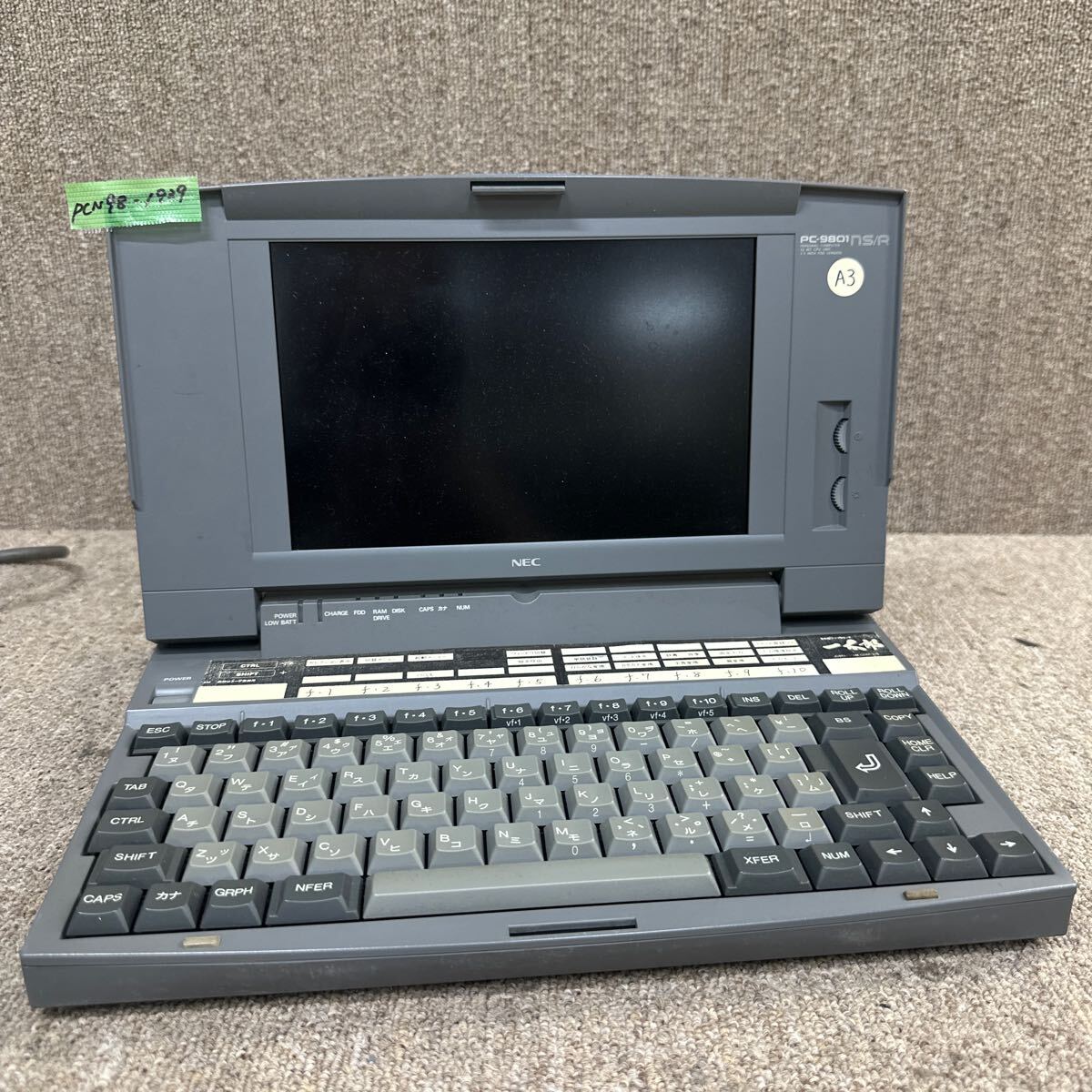 PCN98-1939 激安 PC98 ノートブック NEC 98note PC-9801NS/R PCN98-1939 激安 PC98 ノートブック NEC 98note PC-9801NS/R