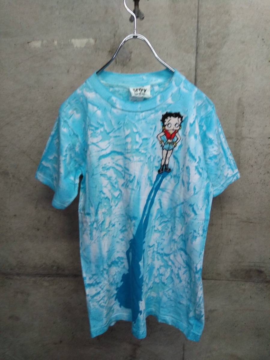 90s BETTY BOOP Tシャツ　Sサイズ　USA製 タイダイ ベティ vintage ヴィンテージ　ビンテージ　70s 80s 90s ベティブープ_画像2