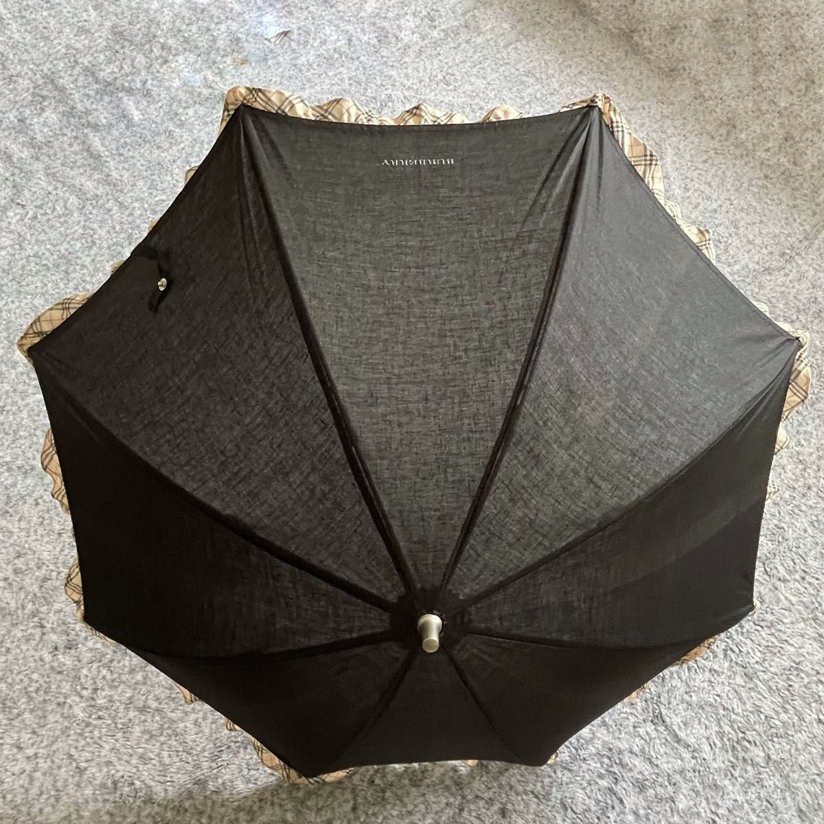 BURBERRY バーバリー 晴雨兼用 長傘 雨傘 日傘 黒 ノバチェック BURBERRY バーバリー 晴雨兼用 長傘 雨傘 日傘 黒 ノバチェック