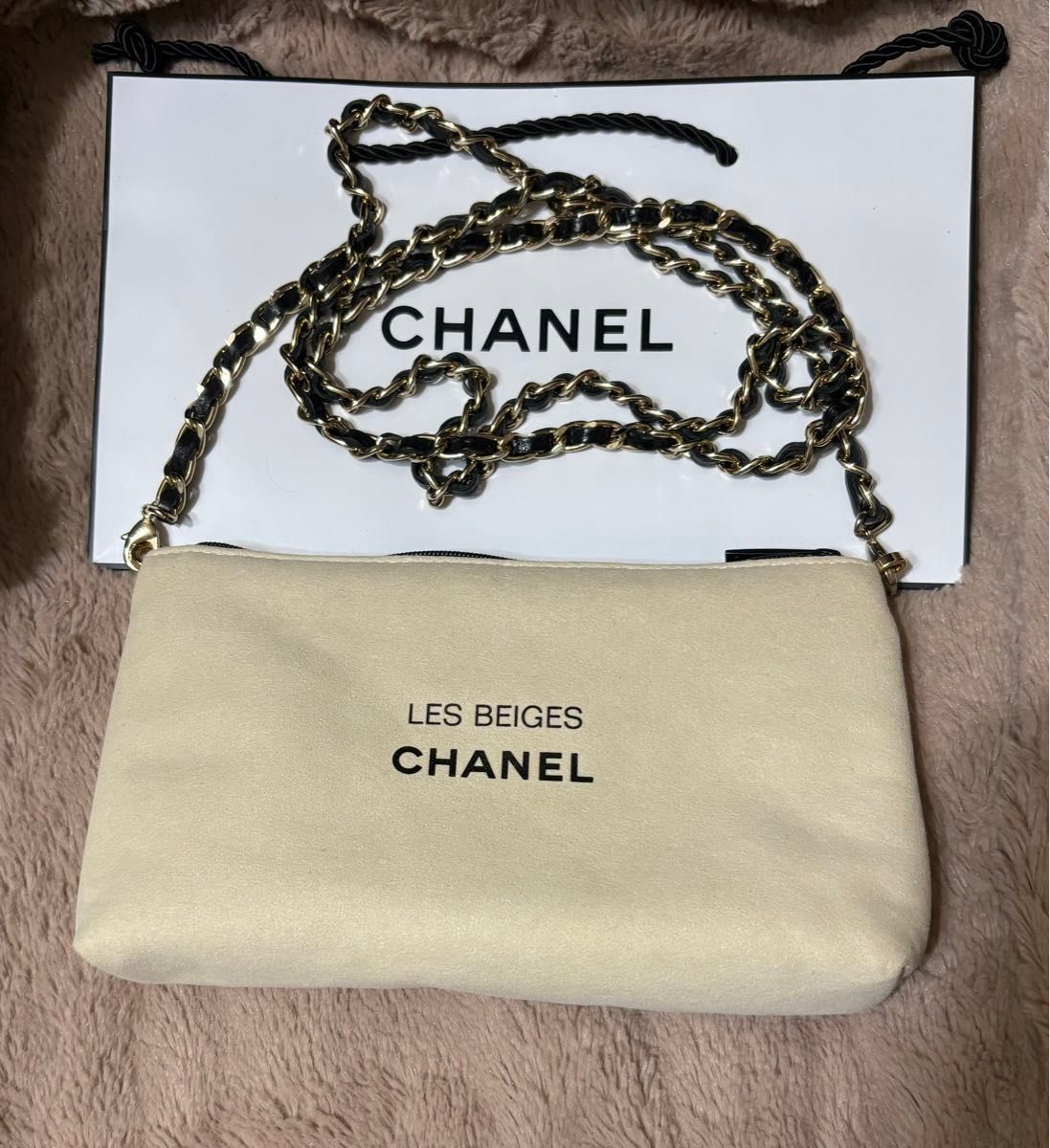 CHANEL シャネル ノベルティポーチ ポシェット ショルダーバッグ CHANEL シャネル ノベルティポーチ ポシェット ショルダーバッグ