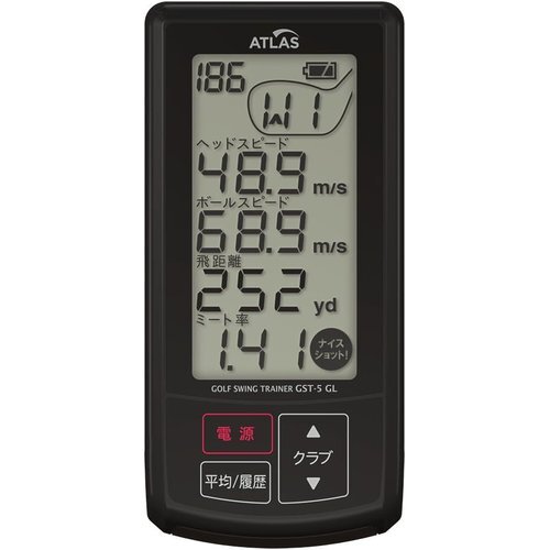 新品 GST-5 ッドスピード＋ボールスピード＋推定飛距離＋ミート率測定器 ゴルフスイングトレーナー ユピテル GL 237