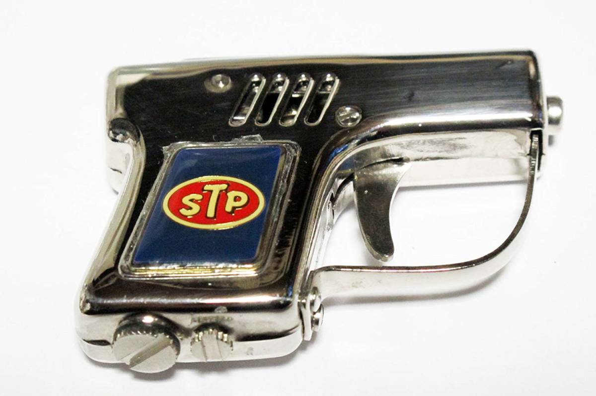  Showa era. surface ./70 period / export for Mini Mini piste ru/ oil lighter STP red navy blue rare goods 