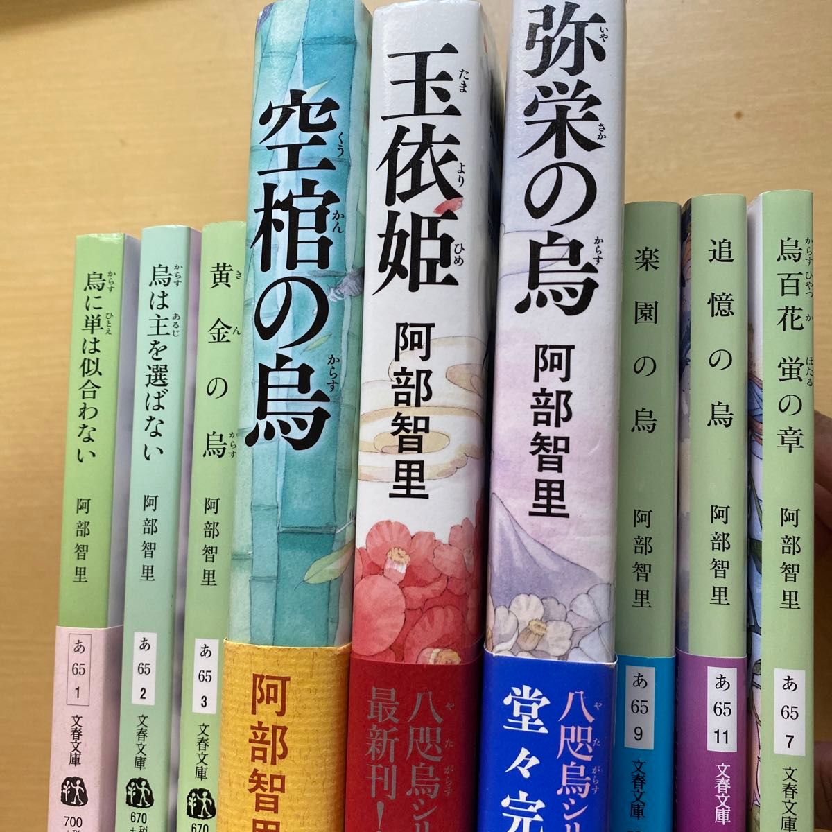 阿部智里 八咫烏シリーズ 1巻〜8巻+外伝蛍の章 合計9冊セット 阿部智里 八咫烏シリーズ 1巻〜8巻+外伝蛍の章 合計9冊セット