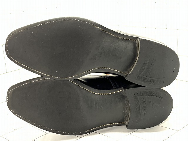  prompt decision SCOTCH GRAIN 25cm leather business shoes Scotch gray n men's black black original leather strut chip real leather dress mcu
