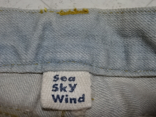 # unused tag attaching SeaSkyWind small size short pants hot pants short bread Denim jeans indigo SS XS size 5 number 34 number 0 number 