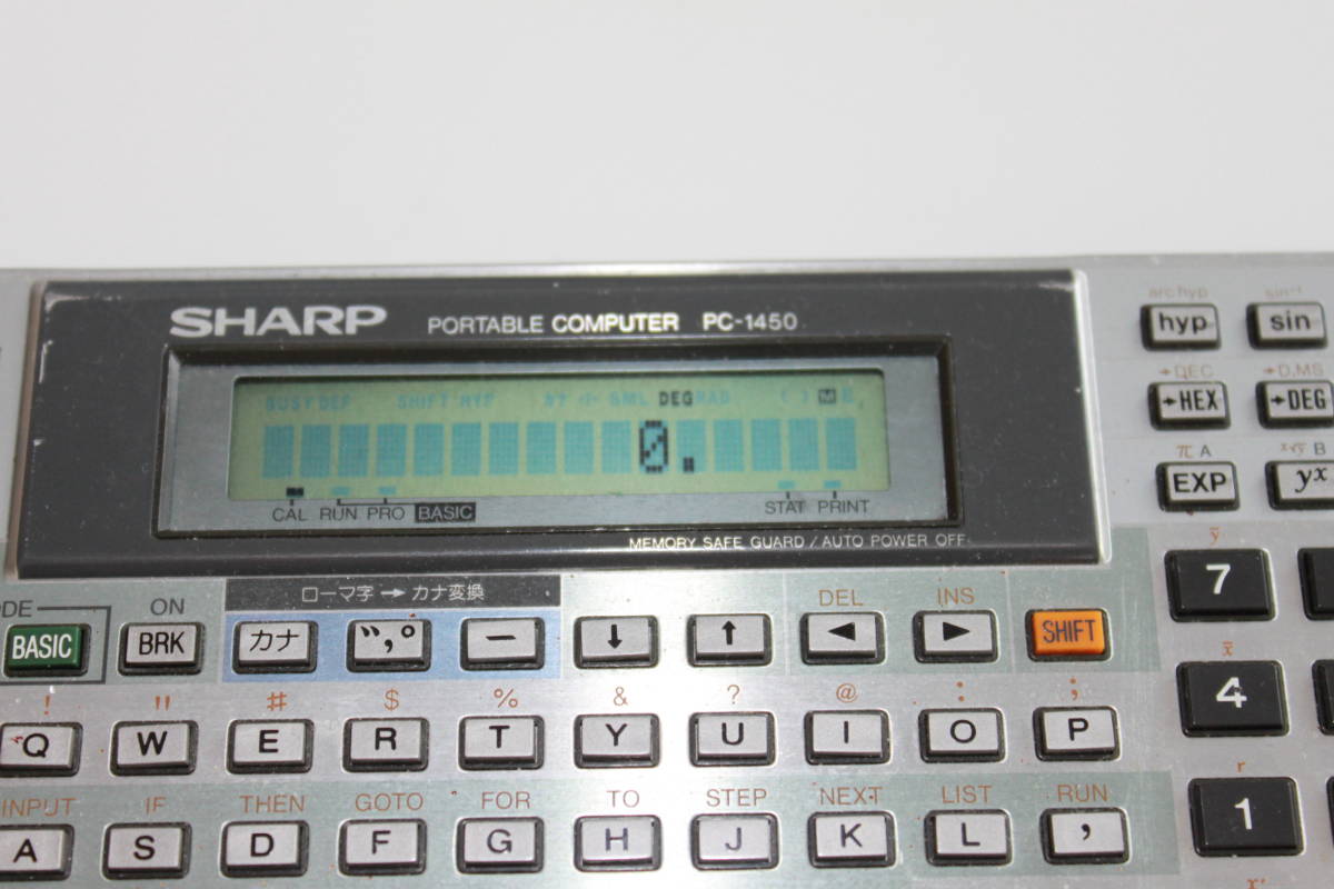 SHARP pocket computer PC-1450. cheap bate!!