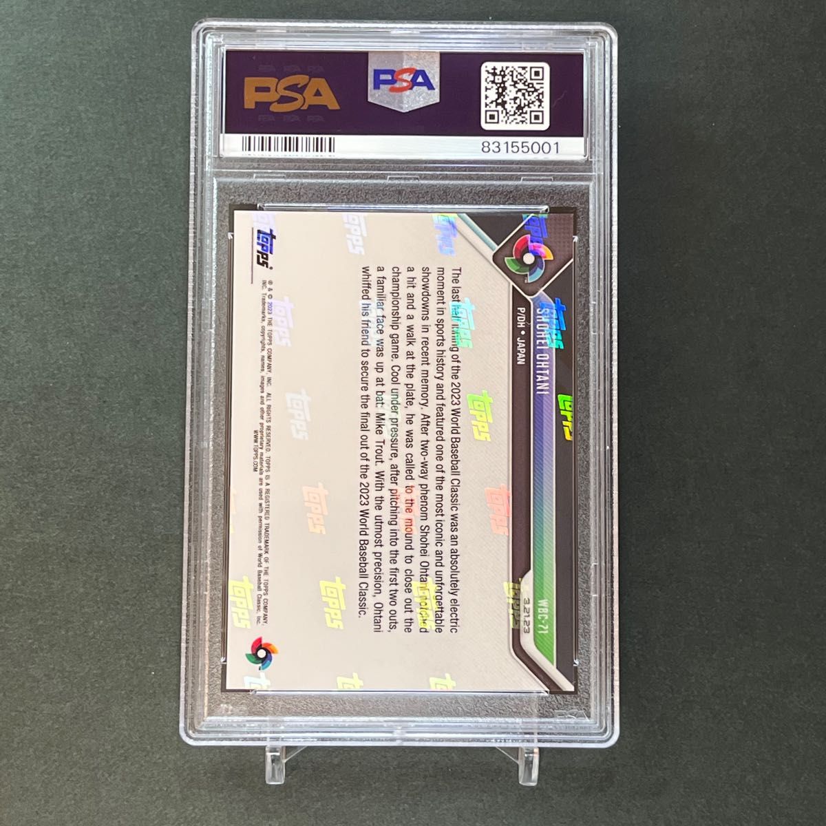 WBC71【PSA10】PSA専用袋入 大谷翔平VSマイクトラウト WBC優勝奪 WBC71【PSA10】PSA専用袋入 大谷翔平VSマイクトラウト WBC優勝奪