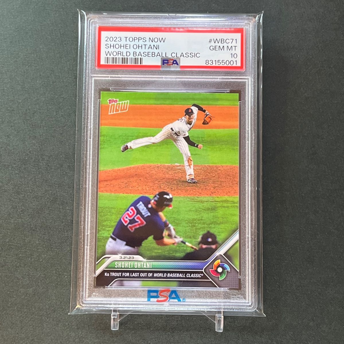 WBC71【PSA10】PSA専用袋入 大谷翔平VSマイクトラウト WBC優勝奪 WBC71【PSA10】PSA専用袋入 大谷翔平VSマイクトラウト WBC優勝奪