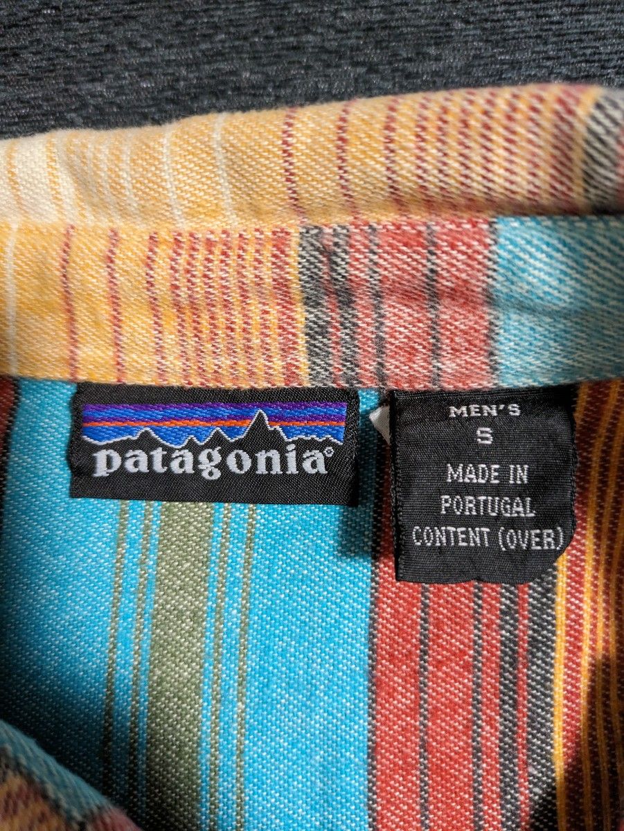 94年製 パタゴニア ブランケットストライプネルシャツ サニー 94年製 パタゴニア ブランケットストライプネルシャツ サニー
