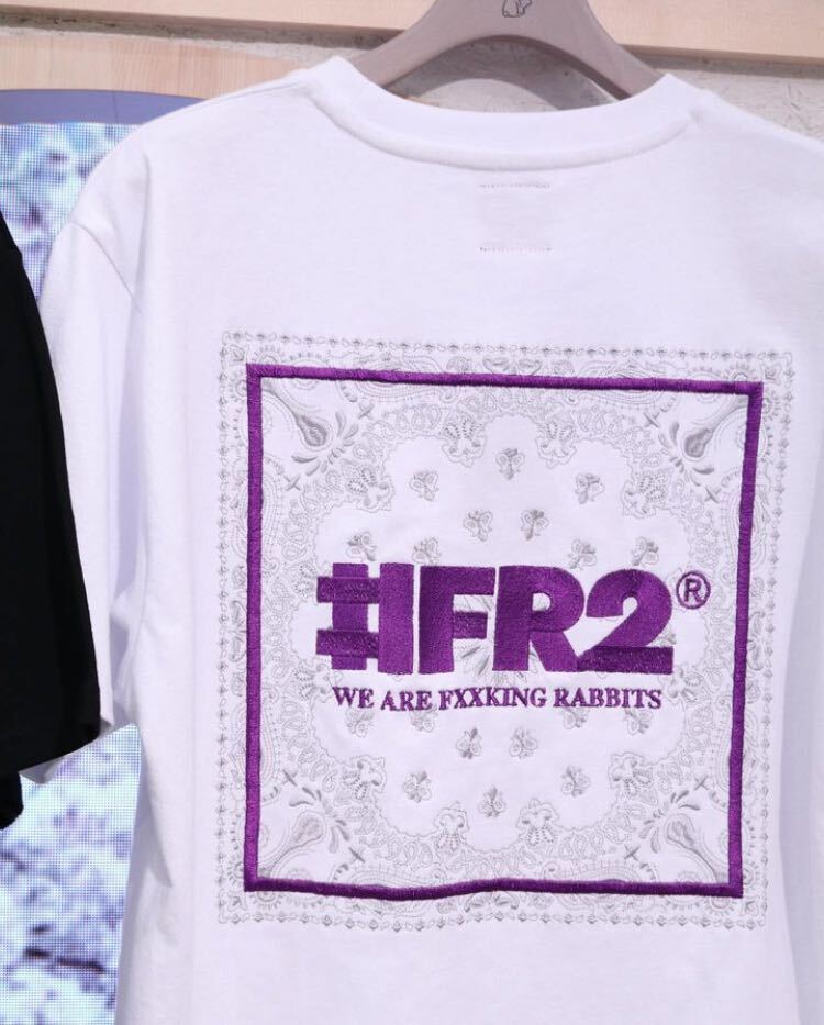 ◆#FR2 エフアールツー◆ボックス ペイズリー ロゴ刺繍 Tシャツ 新品』FR2撫子 Paisley Embroidery ペイズリー 刺繍Tシャツ L