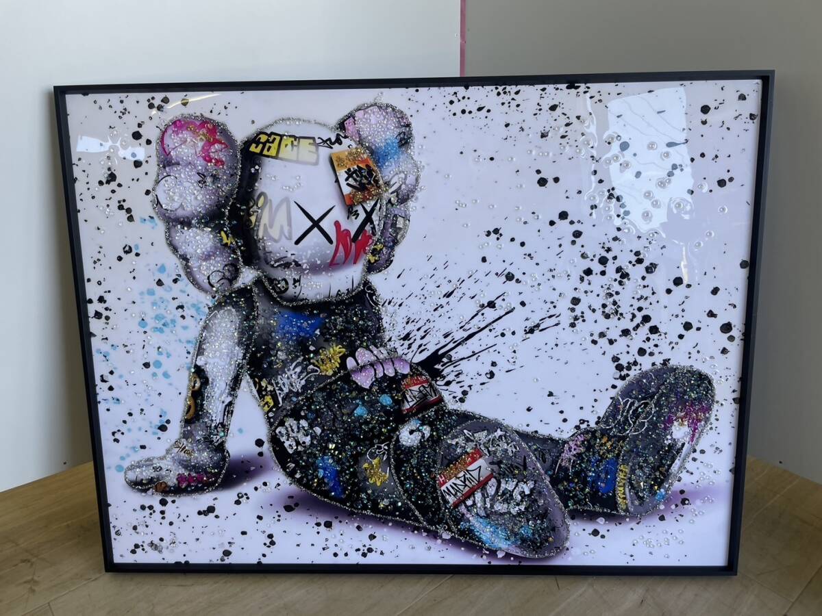 水晶絵 KAWS カウズ コンパニオン アートパネル クリスタル 立体 水晶絵 KAWS カウズ コンパニオン アートパネル クリスタル 立体