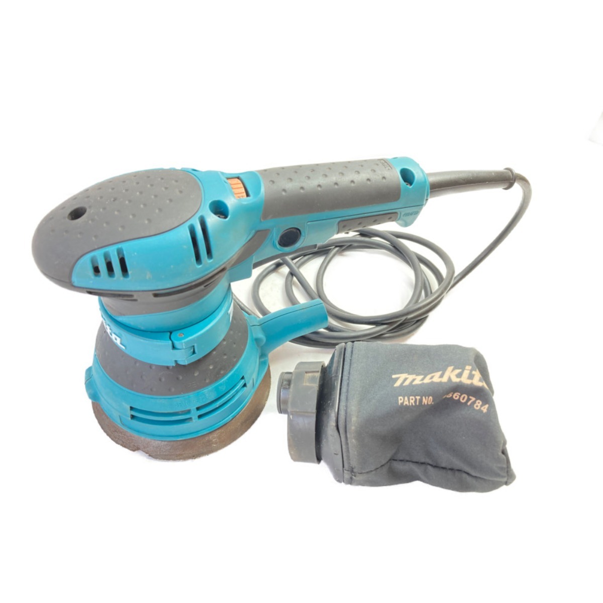 ** MAKITA マキタ 125mm コード式ランダムオービットサンダー 本体のみ BO5041 ブルー やや傷や汚れあり