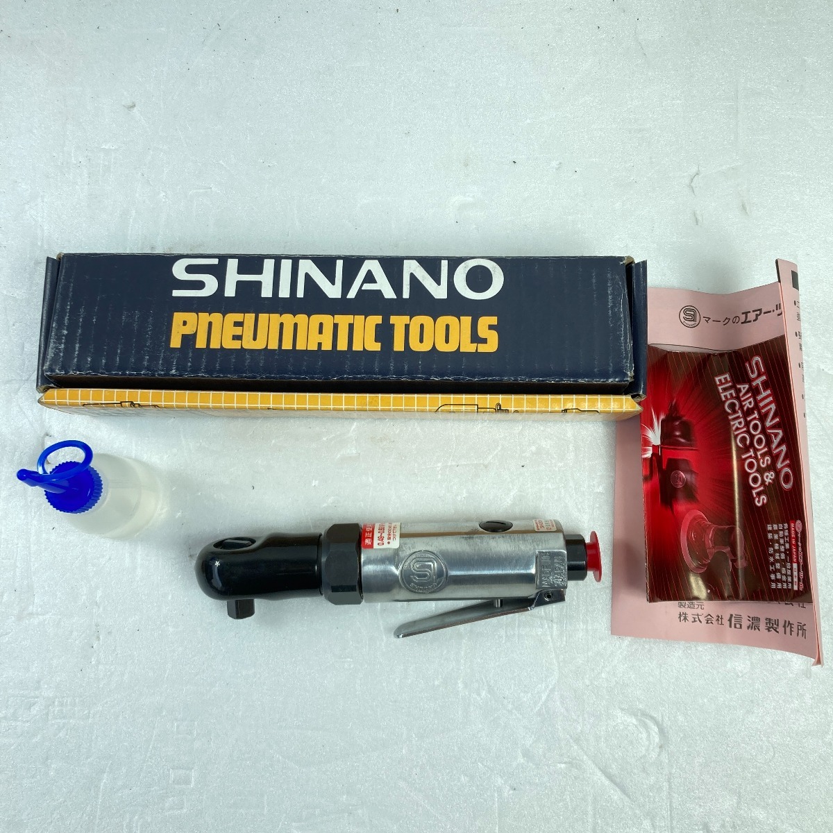 ** SHINANO 信濃機販 常圧 ミニラチェットレンチ 差込角9.5mm SI-1209 目立った傷や汚れなし