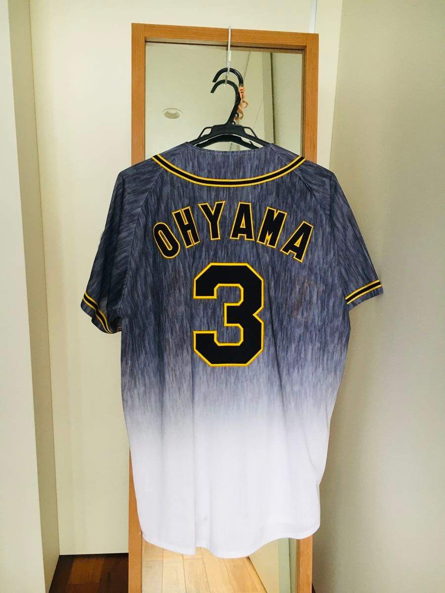 阪神タイガース 大山悠輔 ビジター ユニフォーム 刺繍 大山 阪神タイガース 大山悠輔 ビジター ユニフォーム 刺繍 大山