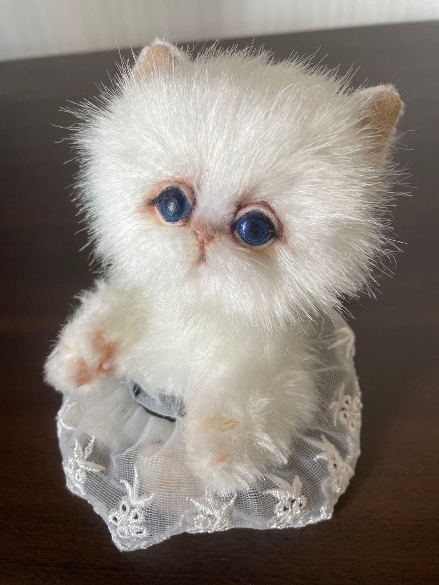 国内外作家様 アートドール ハンドメイド ぬいぐるみ 猫 碧い 国内外作家様 アートドール ハンドメイド ぬいぐるみ 猫 碧い