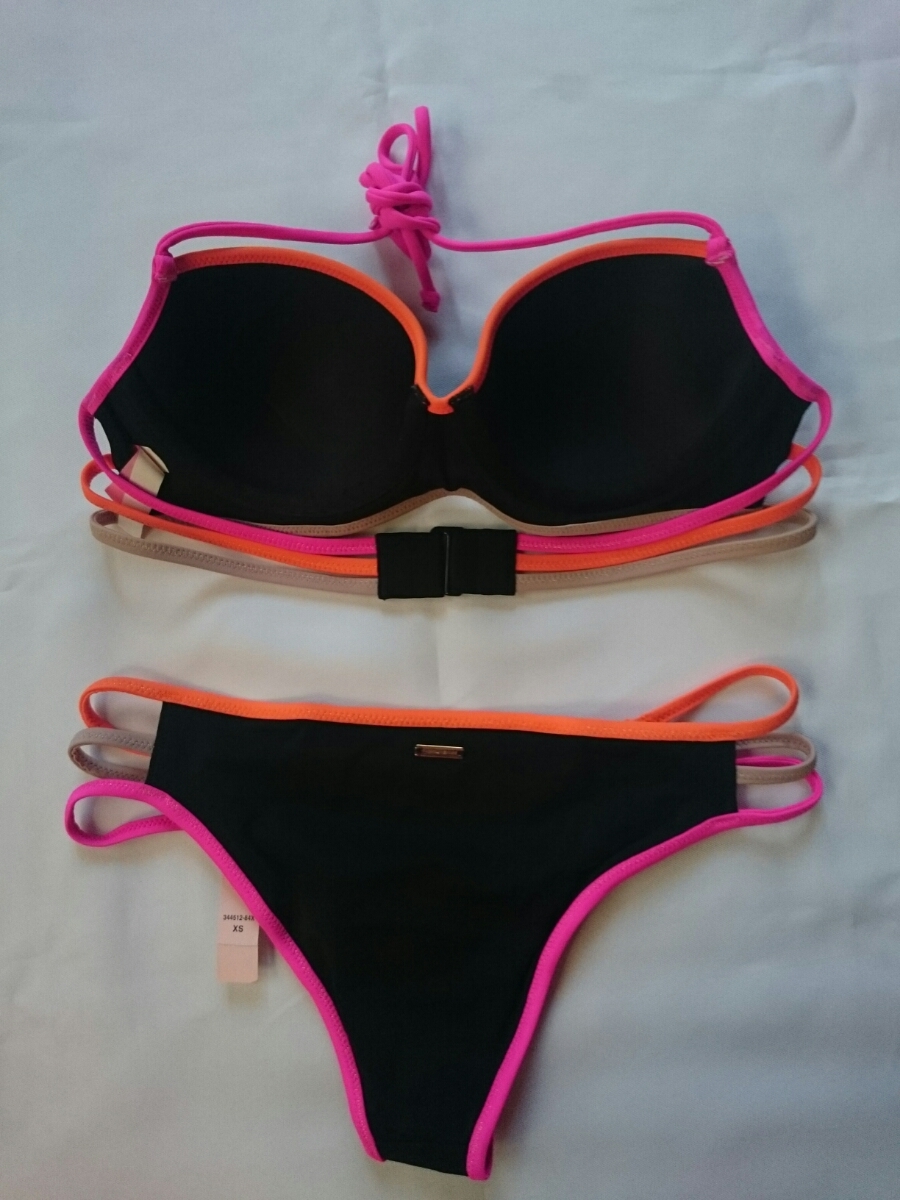  Victoria Secret ⑮ swimsuit wire entering -stroke lapi. ho ruta-&b radio-controller Lien ( black ) on 34A under XS japanese M size about 