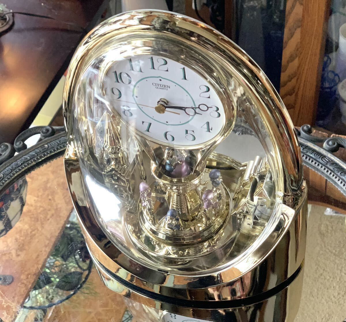未使用】 CITIZEN 置き時計 スイートランド メリーゴーランド 未使用】 CITIZEN 置き時計 スイートランド メリーゴーランド