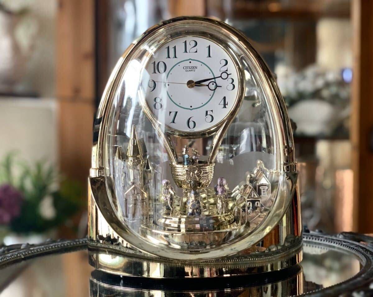 未使用】 CITIZEN 置き時計 スイートランド メリーゴーランド 未使用】 CITIZEN 置き時計 スイートランド メリーゴーランド