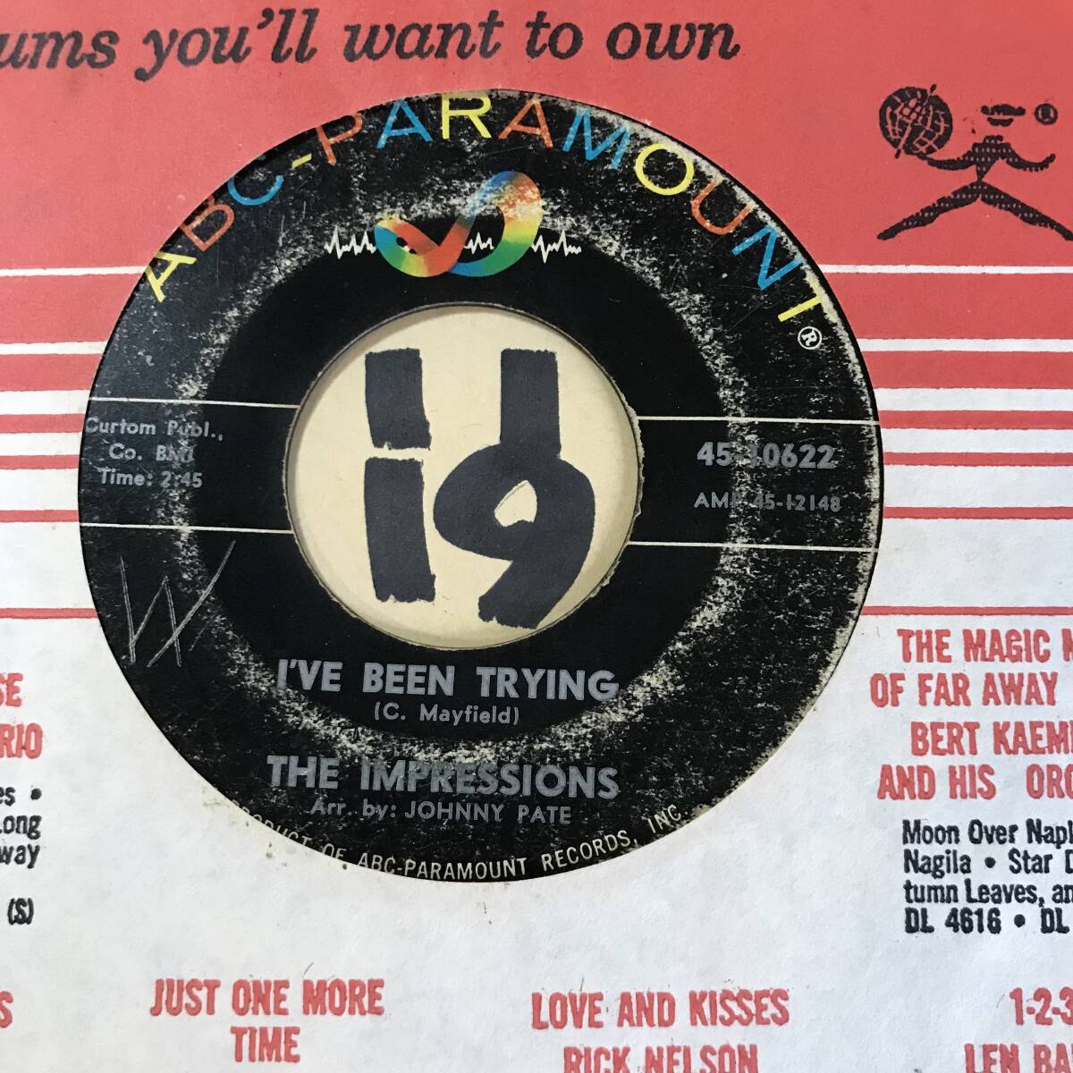  audition THE IMPRESSIONS PEOPLE GET READY / I*VE BEEN TRYING both sides VG++ Bob * mare -/ Jeff * Beck 