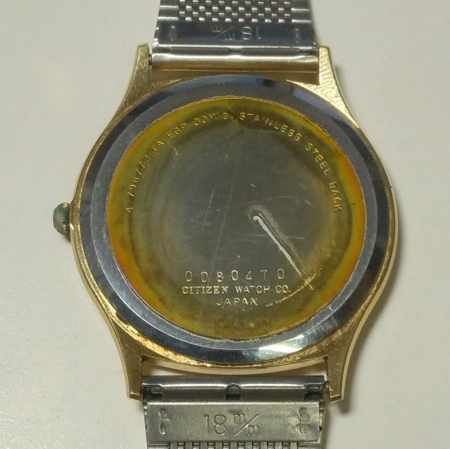 ジャンク品】CITIZEN シチズン エクシード 金メッキ30μm メンズ ジャンク品】CITIZEN シチズン エクシード 金メッキ30μm メンズ