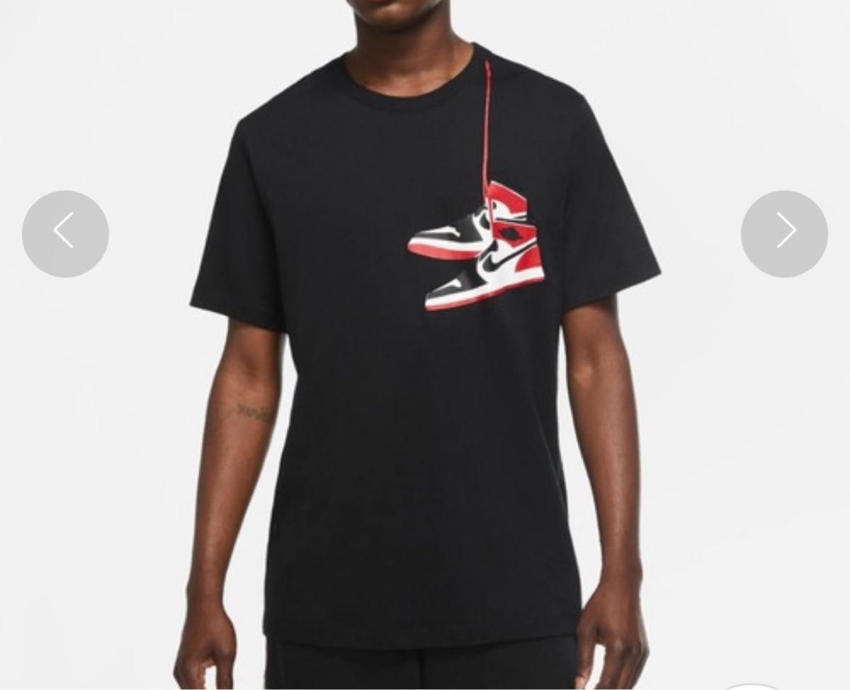 NIKE JORDAN AJ1 肩掛けシューズ Tシャツ ブラック|Yahoo NIKE JORDAN AJ1 肩掛けシューズ Tシャツ ブラック|Yahoo