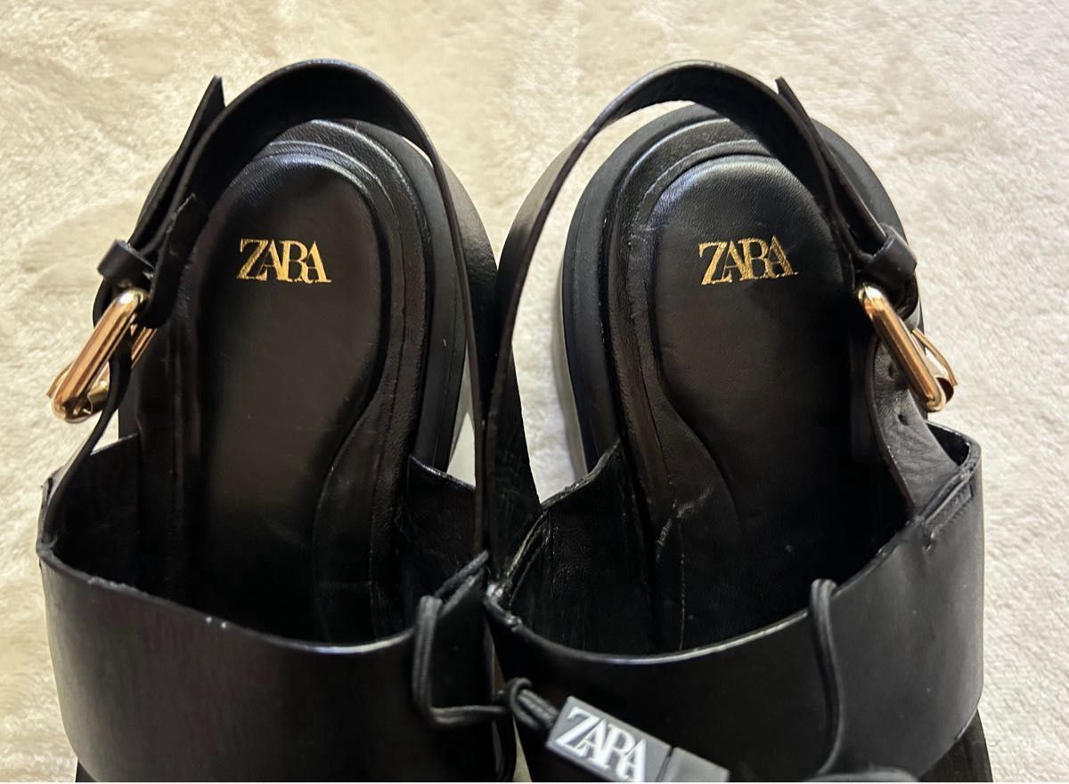 ZARA レザートラックソール サンダル 新品未使用|Yahoo!フリマ ZARA レザートラックソール サンダル 新品未使用|Yahoo!フリマ
