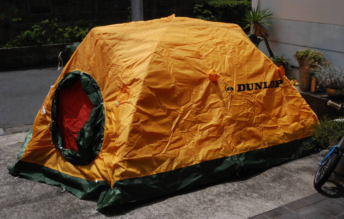 鄧祿普帳篷DUNLOP 山岳登山用帳篷3～4人事情V400+V400S 冬天用外張力 4季節使用可當時物目錄附著 V-400+V-400S    原文:ダンロップテント DUNLOP 山岳 登山用テント３～４人用 V400＋V400S 冬用外張り 4シーズン使用可 当時物カタログ付き V-400＋V-400S