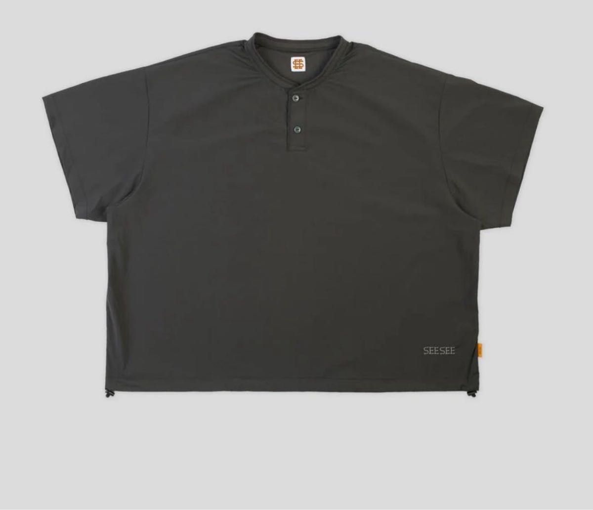 SEE SEE BIG NYLON HENLEY DRAWSTRINGS SS CHACOAL 4XL SEE SEE BIG NYLON HENLEY DRAWSTRINGS SS CHACOAL 4XL