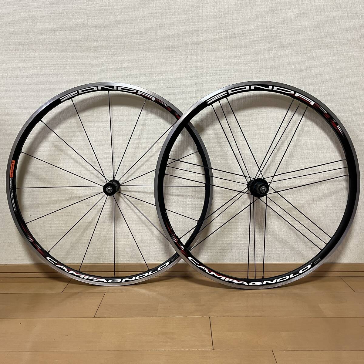 Campagnolo カンパニョーロ zonda ゾンダ 15c シマノ 10sフリー 700c アルミ クリンチャー ホイール リムブレーキ