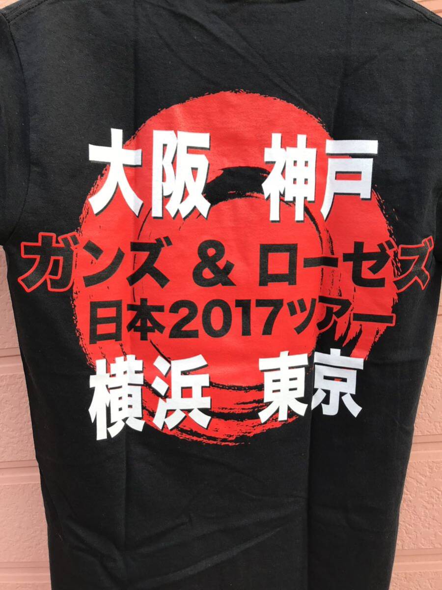 美品 日本製 GUNS N' ROSES 日本2017ツアー バンドTシャツ 黒 美品 日本製 GUNS N' ROSES 日本2017ツアー バンドTシャツ 黒