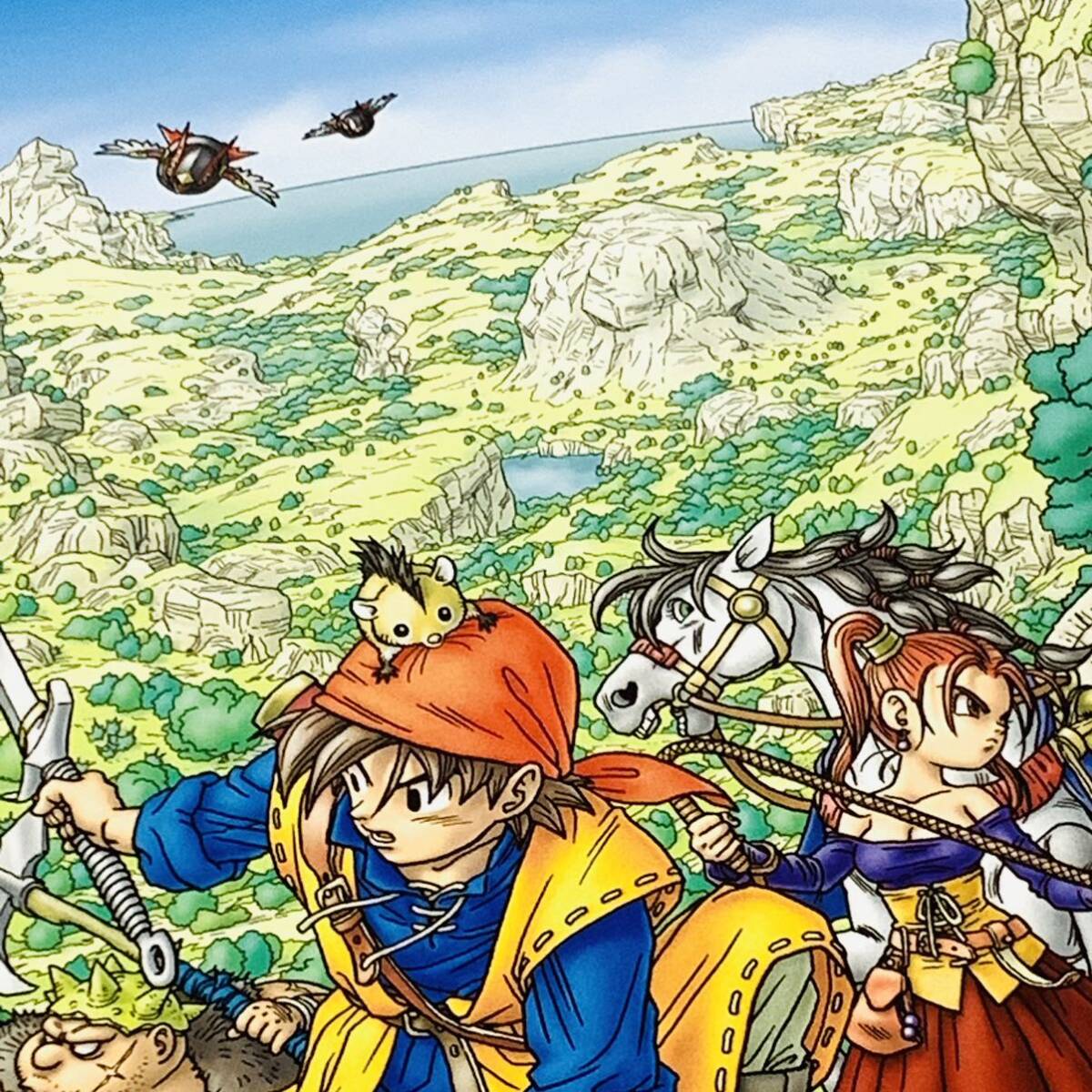 ドラゴンクエスト イラスト 額装品 B5サイズ 鳥山明 ポスター風 ドラゴンクエスト イラスト 額装品 B5サイズ 鳥山明 ポスター風