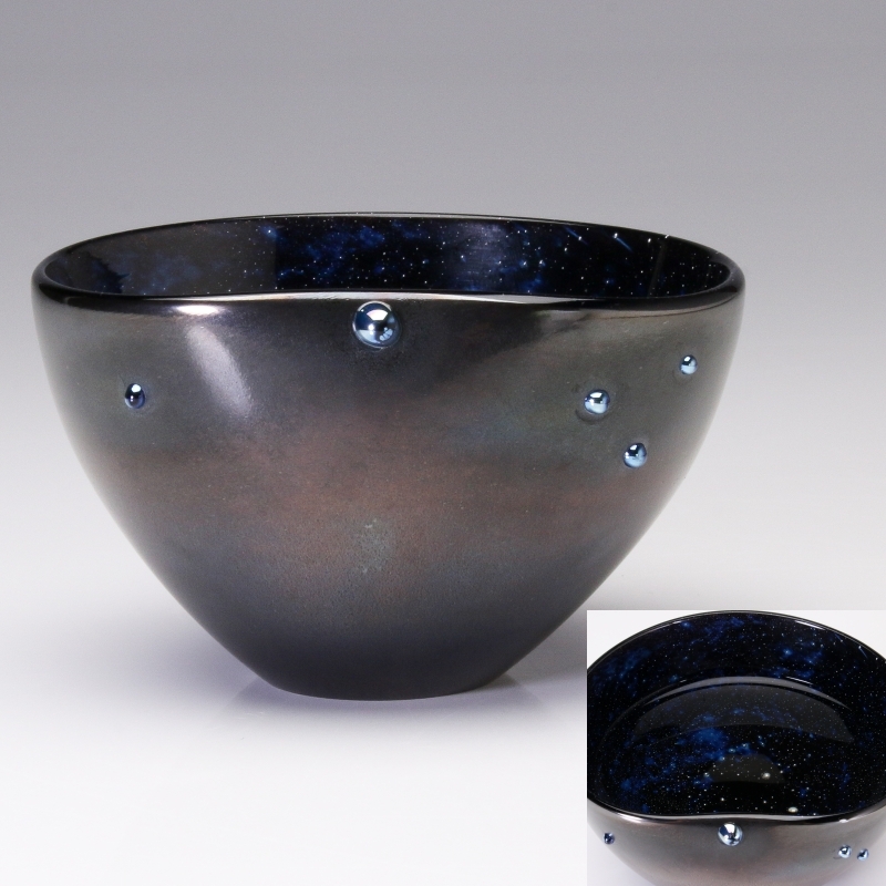 MG敬】黒川大介 作『宙豆 ぐい呑 黒(大)』ku609-05 - 小物入れ MG敬】黒川大介 作『宙豆 ぐい呑 黒(大)』ku609-05 - 小物入れ
