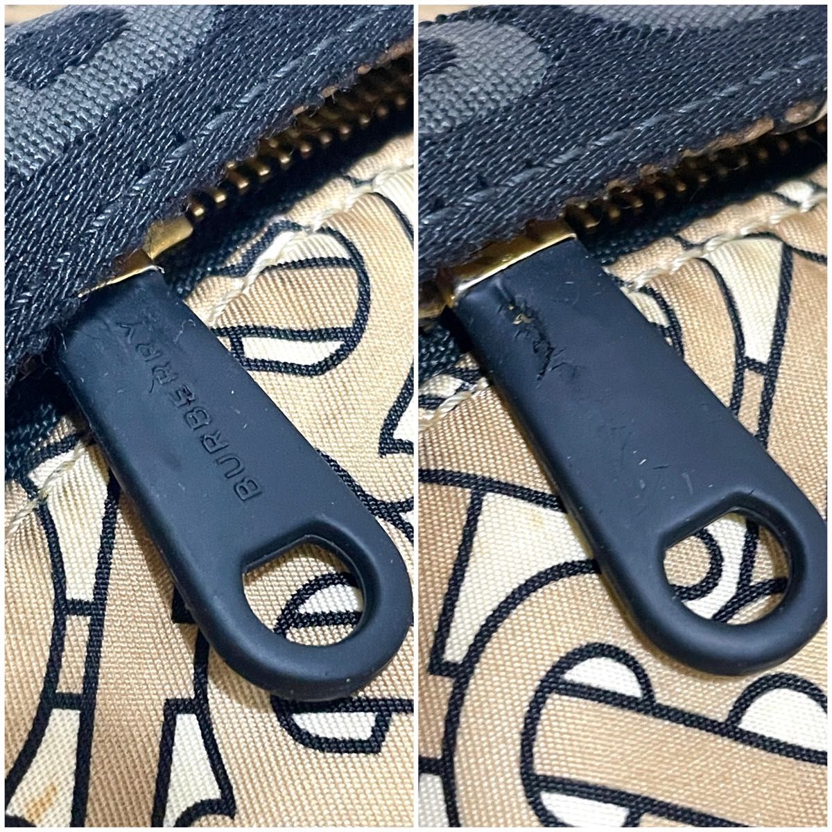 BURBERRY バーバリー ボディバッグ ウエストバッグ TBロゴ 総柄 BURBERRY バーバリー ボディバッグ ウエストバッグ TBロゴ 総柄