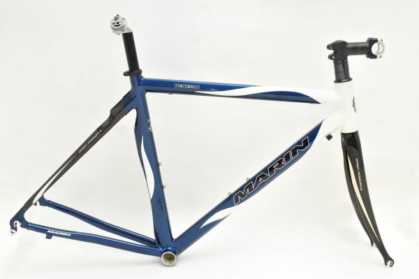 希少 マリン MARIN ヴェネチア VENEZIA ロードバイク 480mm ネイビー/ホワイト アルミカーボンフレームセット 美品 引取可