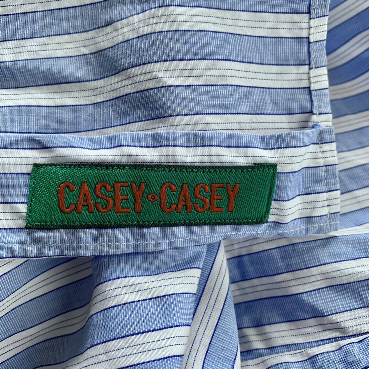 CASEY CASEY ドルマンスリーブシャツ ブルーストライプ S CASEY CASEY ドルマンスリーブシャツ ブルーストライプ S