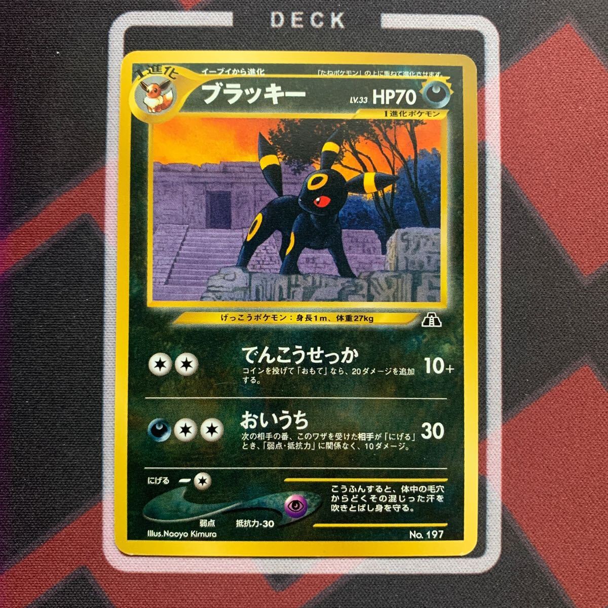 ポケモンカード 旧裏面 ブラッキー ポケカ 旧裏 プロモ　pokemon