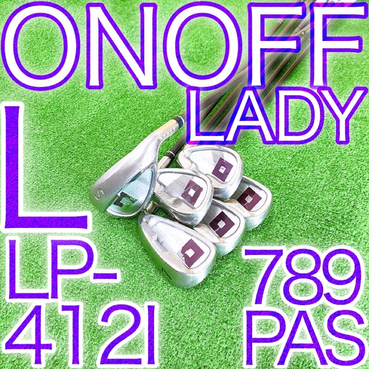 ケ21★オノフレディースアイアン6本セット ONOFF LP-412I 純正L レディース 最高級 日本製 JAPAN DAIWA 女性用 Globeride グローブライド