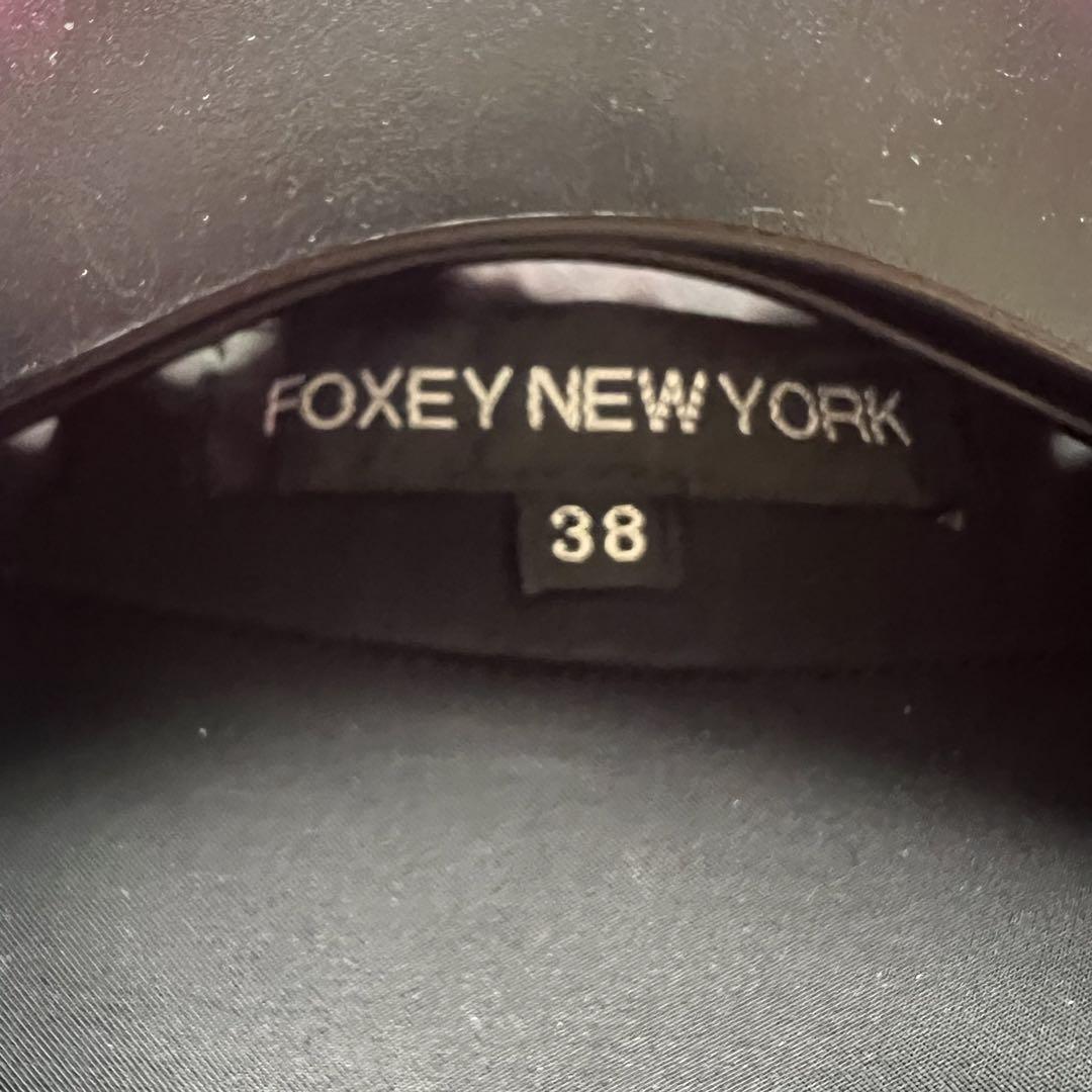 [ хорошая вещь ]FOXEY NEW YORK пальто One-piece черный 7 минут рукав 38 Foxey New York 