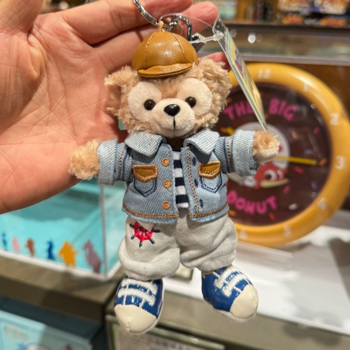 上海ディズニー デニムシリーズ ダッフィーぬいぐるみキー 上海ディズニー デニムシリーズ ダッフィーぬいぐるみキー